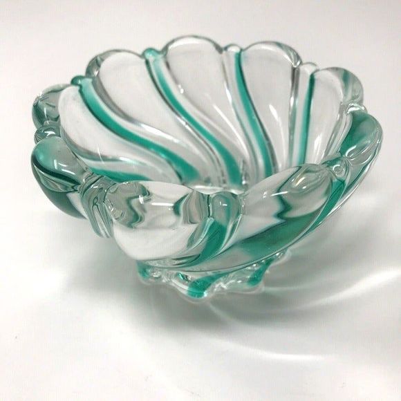 Swirl Glass  Candle Holders Christmas Holiday  Décor - Picture 6 of 10